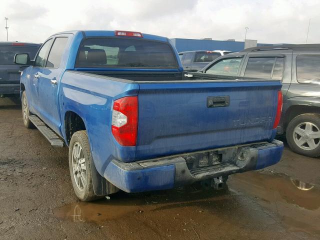 5TFAW5F18GX499132 - 2016 TOYOTA TUNDRA CRE 蓝色 照片 3