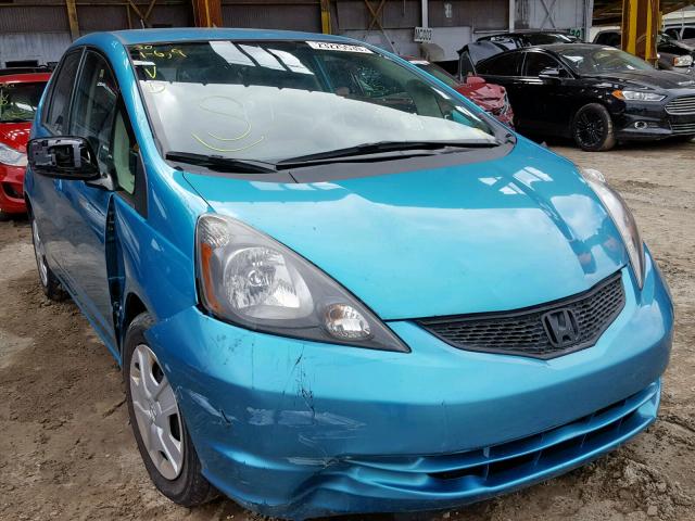 JHMGE8H35DC041742 - 2013 HONDA FIT GREEN photo 1