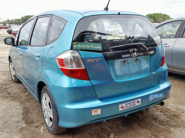 JHMGE8H35DC041742 - 2013 HONDA FIT GREEN photo 3