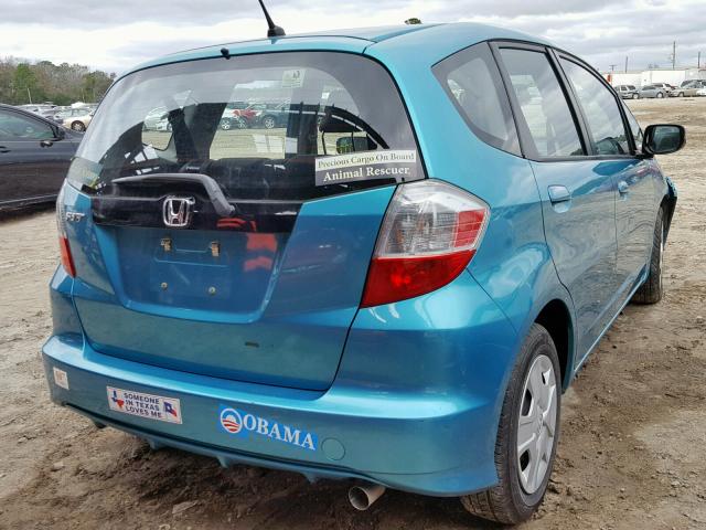 JHMGE8H35DC041742 - 2013 HONDA FIT GREEN photo 4