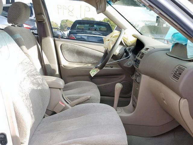 1NXBR12E91Z529577 - 2001 TOYOTA COROLLA CE თეთრი ფოტო 5