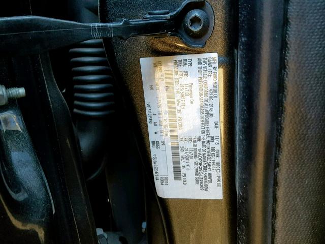 1FADP3K29GL226369 - 2016 FORD FOCUS SE Темно-сірий фото 10