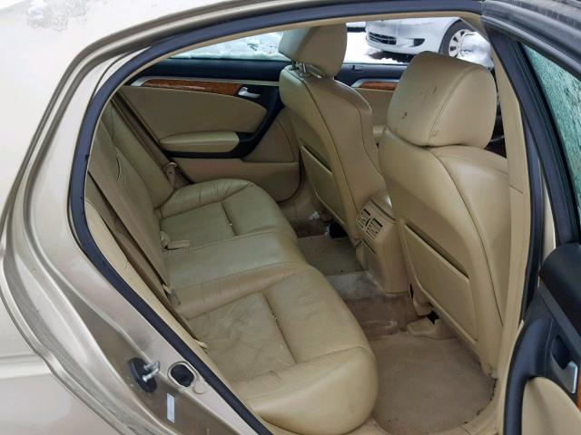 19UUA66215A051763 - 2005 ACURA TL GOLD photo 6