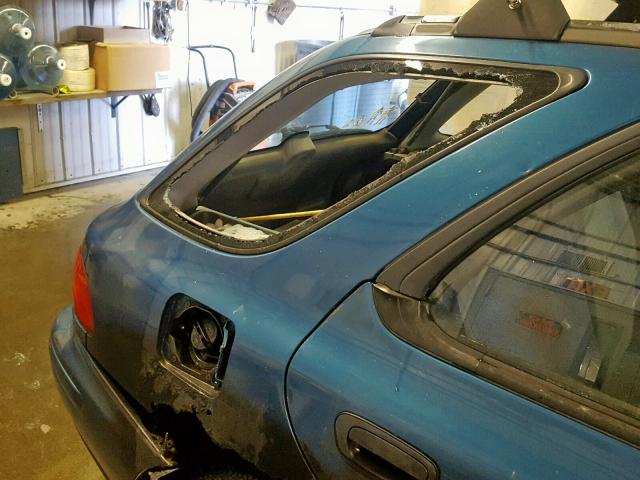 JF1GF6350SH814473 - 1995 SUBARU IMPREZA L BLUE photo 9