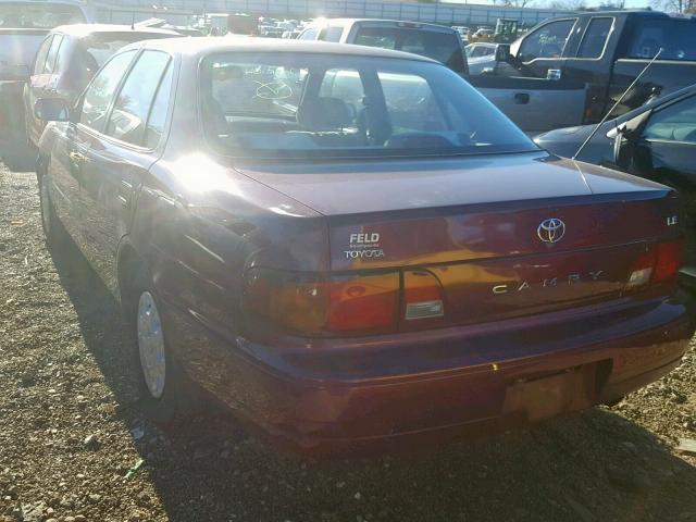 4T1BG12KXTU715398 - 1996 TOYOTA CAMRY DX MAROON photo 3