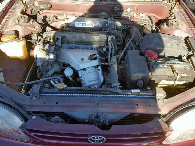 4T1BG12KXTU715398 - 1996 TOYOTA CAMRY DX MAROON photo 7