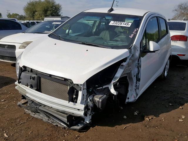 KL8CD6S96EC534229 - 2014 CHEVROLET SPARK 1LT WHITE photo 2