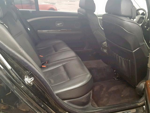 WBAHN83577DT72185 - 2007 BMW 750 BLACK photo 6