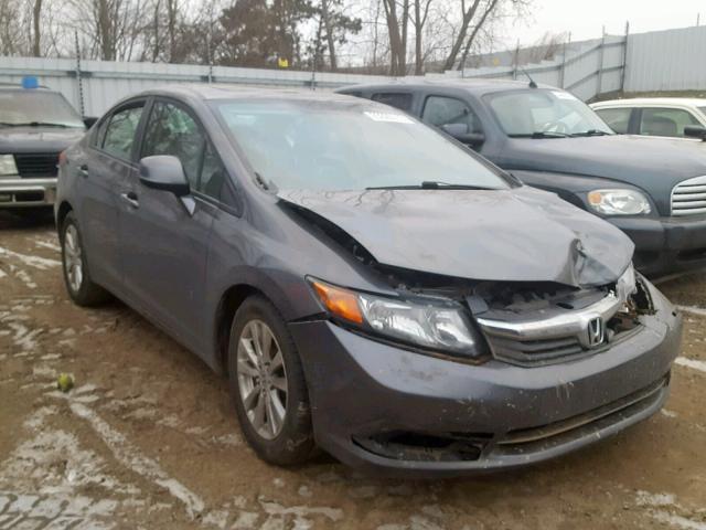 19XFB2F92CE010711 - 2012 HONDA CIVIC EXL GRAY photo 1