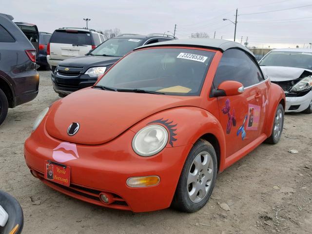3VWCK21Y93M316616 - 2003 VOLKSWAGEN NEW BEETLE Narıncı foto 2
