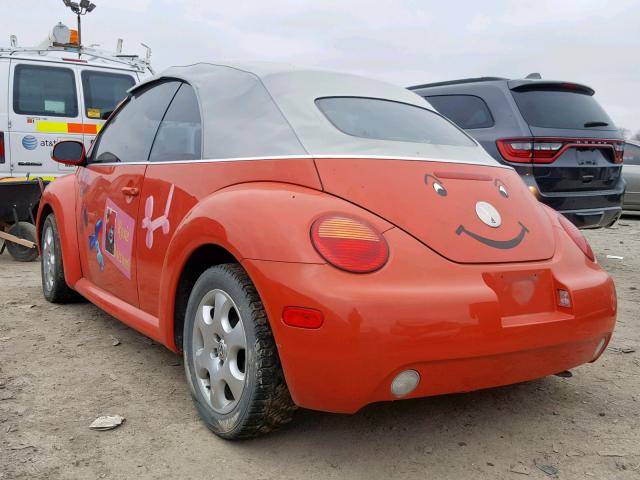3VWCK21Y93M316616 - 2003 VOLKSWAGEN NEW BEETLE Narıncı foto 3