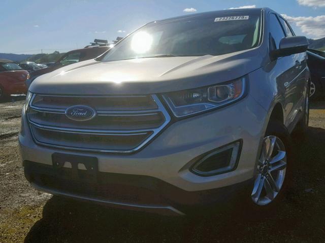 2FMPK3J83HBC45606 - 2017 FORD EDGE SEL GOLD photo 2