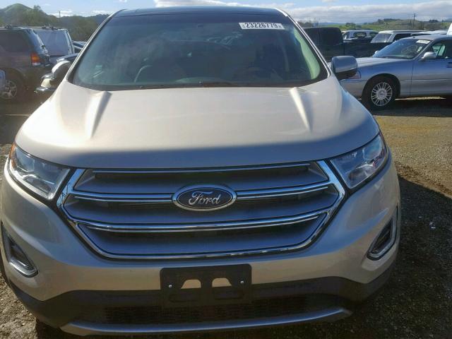 2FMPK3J83HBC45606 - 2017 FORD EDGE SEL GOLD photo 9