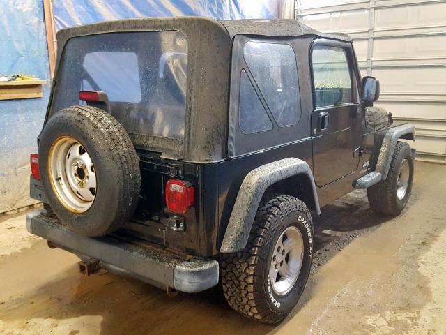 1J4FA29113P371382 - 2003 JEEP WRANGLER / BLACK photo 4