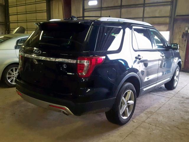 1FM5K8D87GGA43729 - 2016 FORD EXPLORER X BLACK photo 4