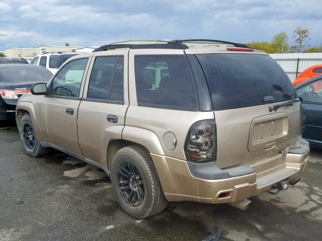 1GNDS13S752207275 - 2005 CHEVROLET TRAILBLAZE GOLD photo 3