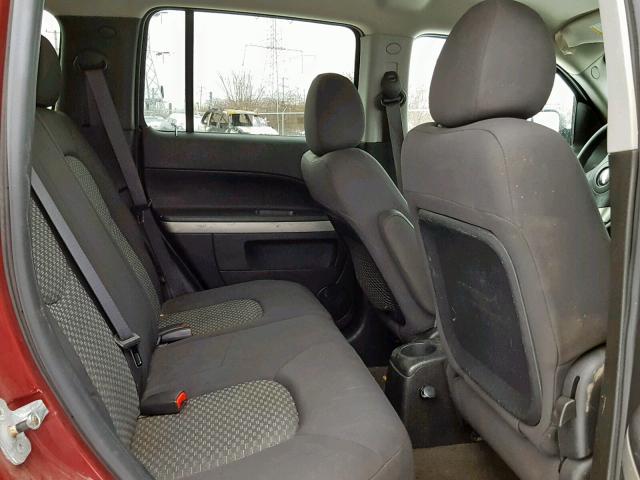 3GNDA13D67S505201 - 2007 CHEVROLET HHR LS BURGUNDY photo 6
