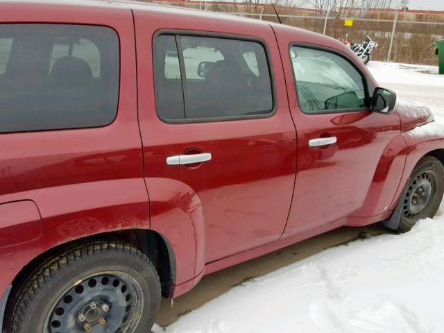 3GNDA13D67S505201 - 2007 CHEVROLET HHR LS BURGUNDY photo 9