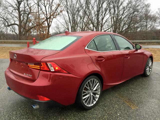 JTHCF1D28E5006814 - 2014 LEXUS IS 250 RED photo 4