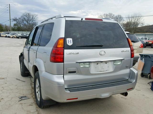 JTJBT20X960106512 - 2006 LEXUS GX 470 SILVER photo 3