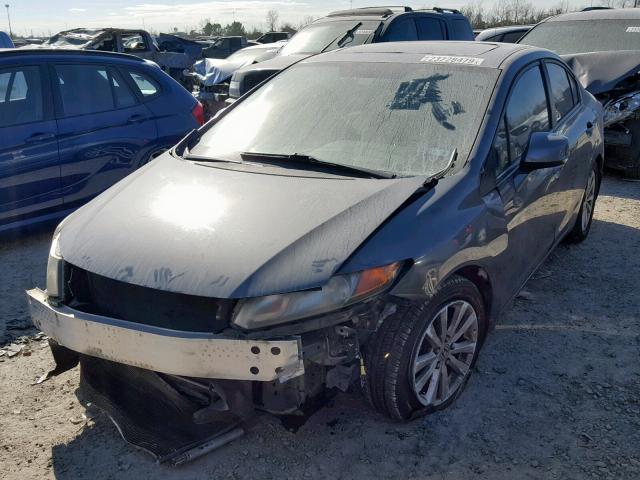 19XFB2F85CE066052 - 2012 HONDA CIVIC EX GRAY photo 2