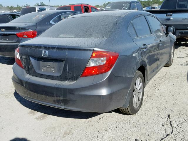 19XFB2F85CE066052 - 2012 HONDA CIVIC EX GRAY photo 4