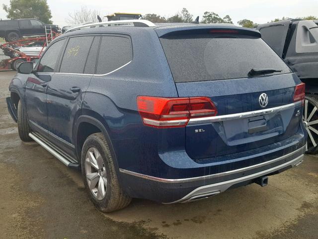 1V2MR2CA7JC528303 - 2018 VOLKSWAGEN ATLAS SEL Mavi foto 3