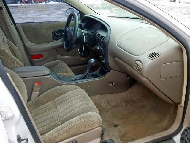 1G2WK52JX1F125341 - 2001 PONTIAC GRAND PRIX WHITE photo 5