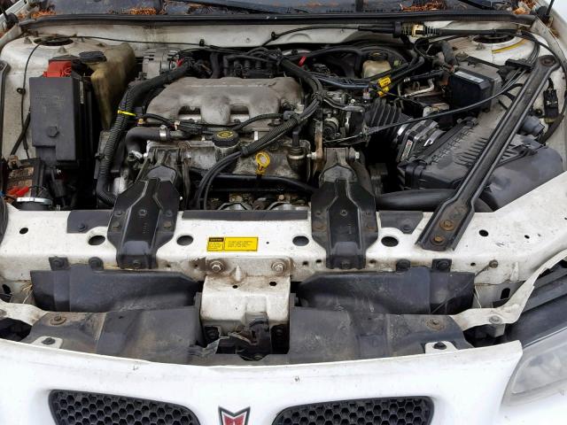 1G2WK52JX1F125341 - 2001 PONTIAC GRAND PRIX WHITE photo 7