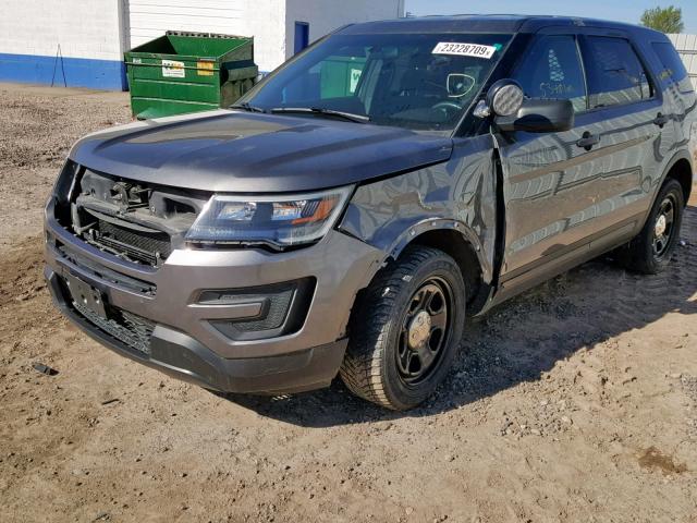 1FM5K8AR4HGA43976 - 2017 FORD EXPLORER P GRAY photo 2