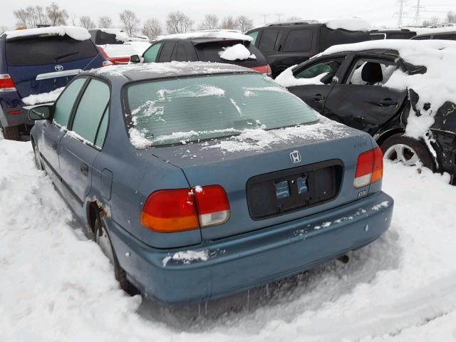 2HGEJ6523VH515238 - 1997 HONDA CIVIC DX BLUE photo 3