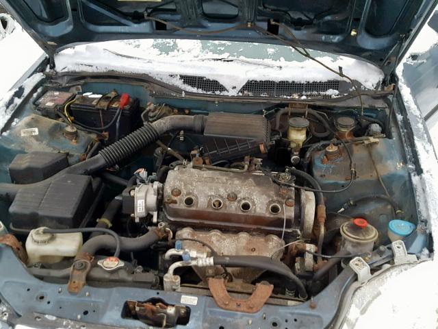 2HGEJ6523VH515238 - 1997 HONDA CIVIC DX BLUE photo 7