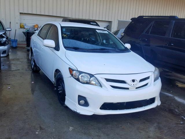 2T1BU4EE0BC553393 - 2011 TOYOTA COROLLA BA WHITE photo 1