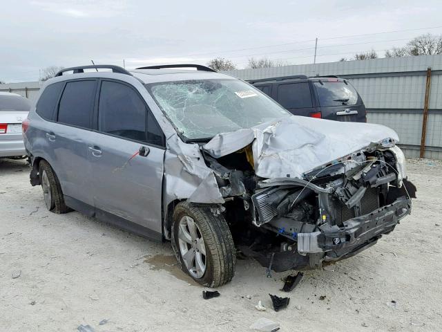 JF2SJADC4FG464894 - 2015 SUBARU FORESTER 2 SILVER photo 1
