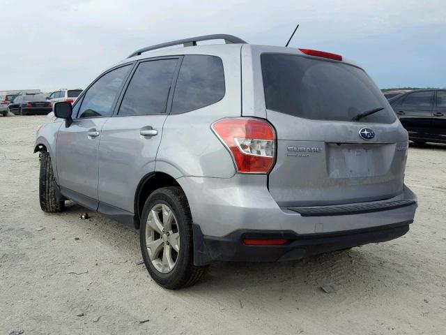 JF2SJADC4FG464894 - 2015 SUBARU FORESTER 2 SILVER photo 3