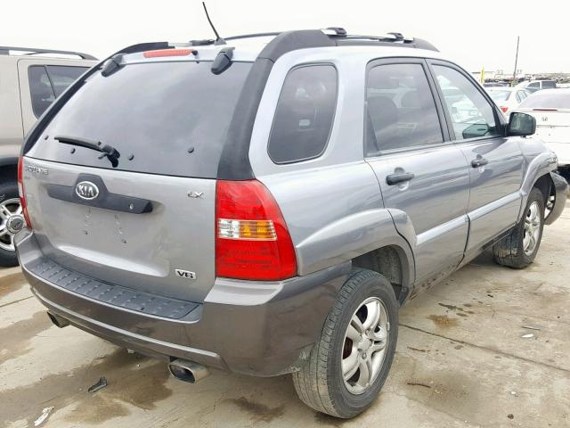 KNDJF723557129496 - 2005 KIA NEW SPORTA GRAY photo 4