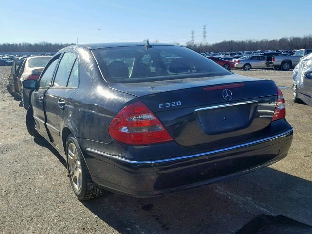 WDBUF65J94A487508 - 2004 MERCEDES-BENZ E 320 BLACK photo 3