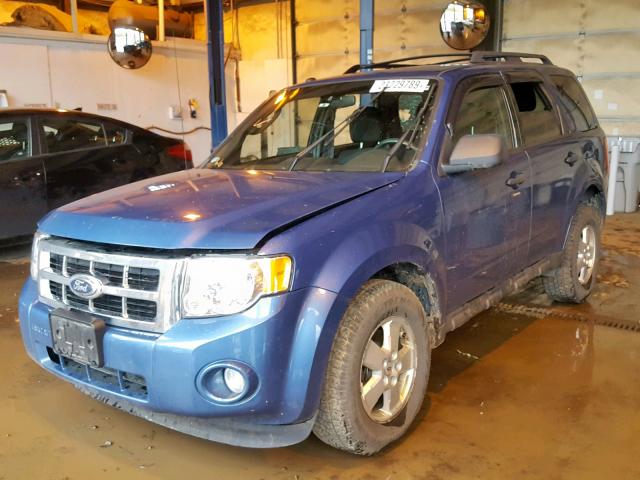 1FMCU9D78AKA91808 - 2010 FORD ESCAPE XLT BLUE photo 2