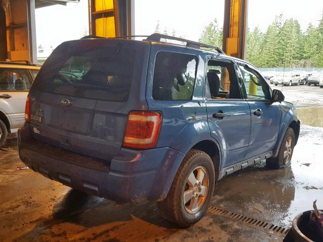 1FMCU9D78AKA91808 - 2010 FORD ESCAPE XLT BLUE photo 4