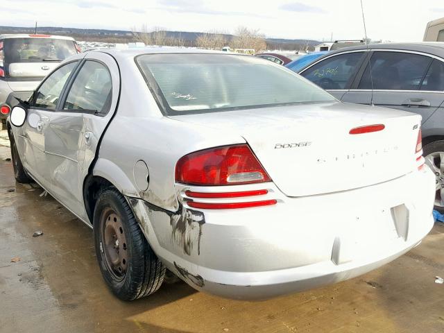 1B3EL46X45N578820 - 2005 DODGE STRATUS SX SILVER photo 3