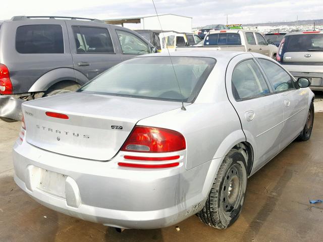 1B3EL46X45N578820 - 2005 DODGE STRATUS SX SILVER photo 4