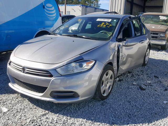 1C3CDFAA6FD331294 - 2015 DODGE DART SE GRAY photo 2