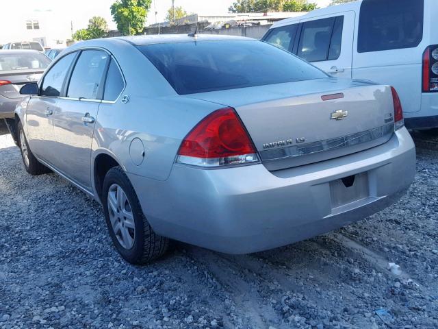 2G1WB58K589229243 - 2008 CHEVROLET IMPALA LS SILVER photo 3