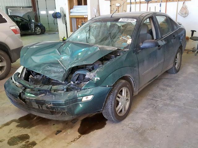 1FAFP34371W145388 - 2001 FORD FOCUS SE GREEN photo 2