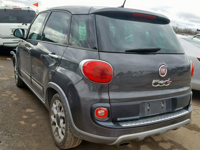 ZFBCFADHXEZ012373 - 2014 FIAT 500L TREKK GRAY photo 3