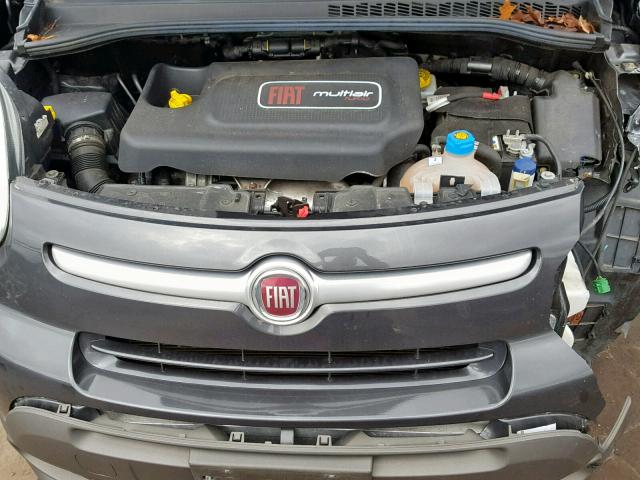 ZFBCFADHXEZ012373 - 2014 FIAT 500L TREKK GRAY photo 7