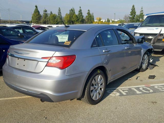 1C3CCBABXEN207770 - 2014 CHRYSLER 200 LX TAN photo 4