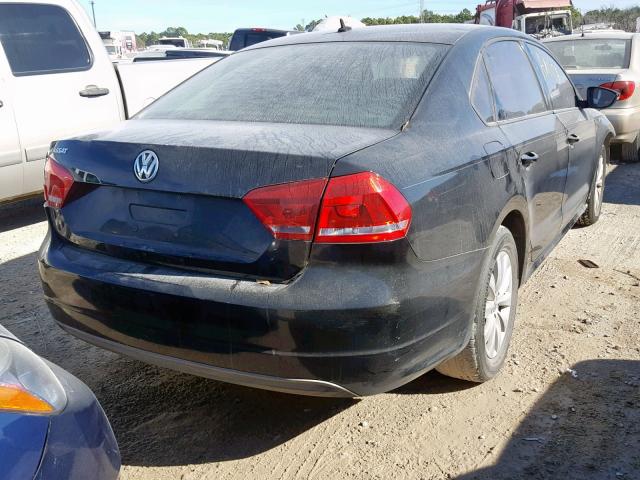 1VWAH7A35CC012028 - 2012 VOLKSWAGEN PASSAT S BLACK photo 4