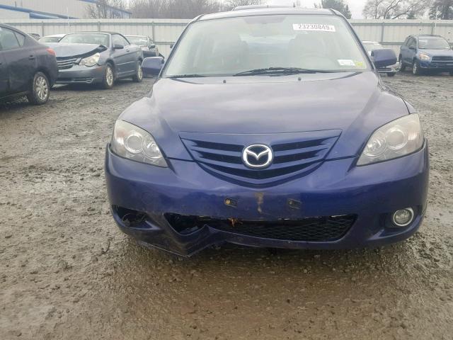 JM1BK343951236558 - 2005 MAZDA 3 HATCHBAC BLUE photo 9