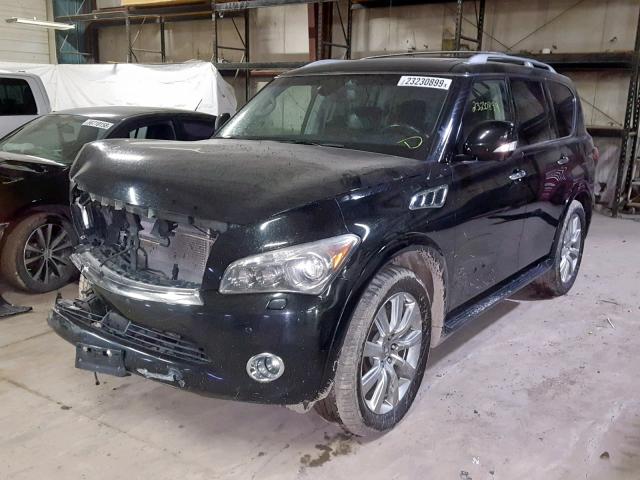 JN8AZ2NC1D9330454 - 2013 INFINITI QX56 BLACK photo 2